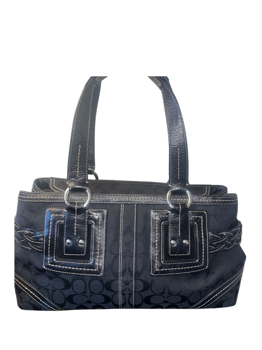 Coach Signature Soho Satchel Shoulder Bag - Picture 3 of 10